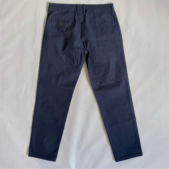 Vintage Arizona Jeans Co Navy Blue Chino Flat Front Khakis Slim Fit Men’s 29x29 - Picture 7 of 7